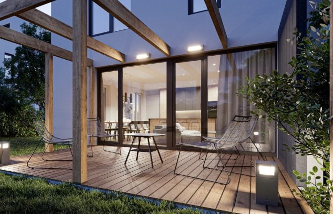 Příjemné posezení na terase u Viladomy Beroun v Berouně