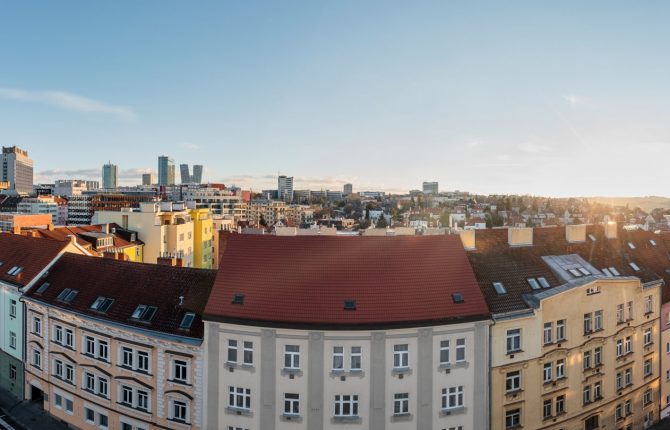 Bydlení Sinkulova-pohled na město