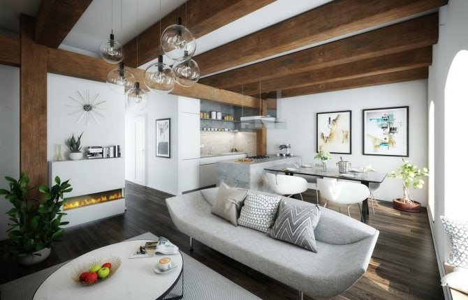 Jinonický Dvůr-obývací pokoj