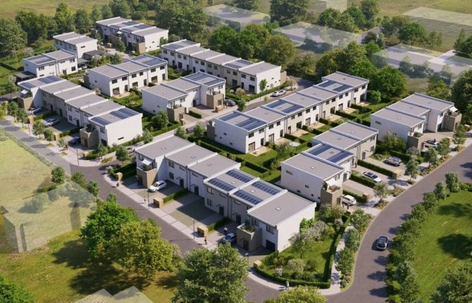 Poutavý ptačí pohled na Kbeličky - 1