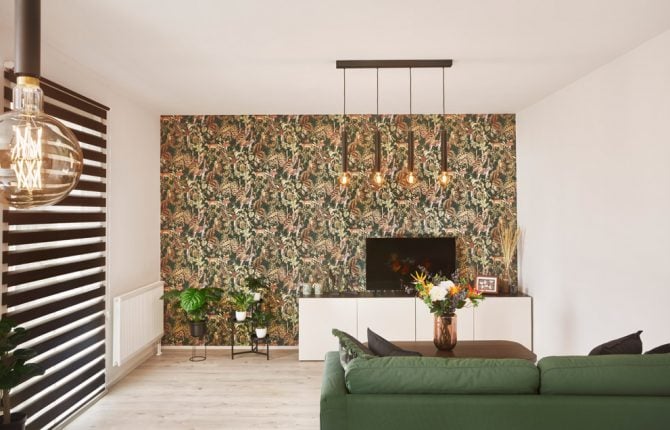 Pohodlný obývací pokoj v projektu Park Nehvizdy II. v Nehvízdech