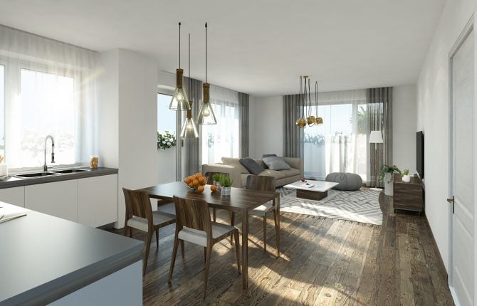 Elegantní jídelna v novém projektu - Zlatý Kopec - 1