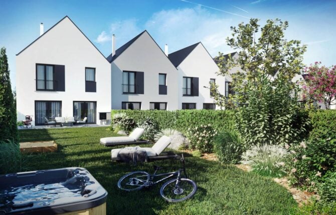 Krásná zahrada u rezidenčního projektu - Resort za hřištěm - 4