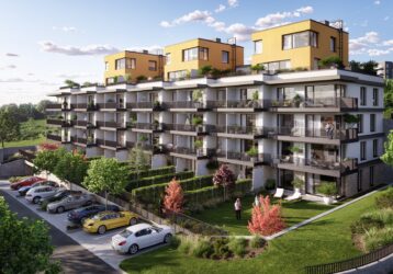 Parkování před budovou v developerském projektu - Výhledy Řeporyje - 3