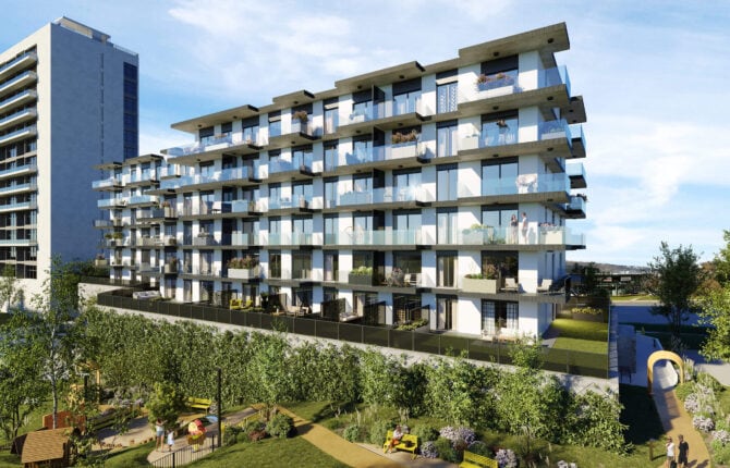 Okolní zeleň projektu Vanguard Ahoj v Modřanech - 3