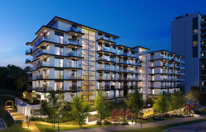 Impozantní budova nového projektu v Modřanech Vanguard Ahoj - 4