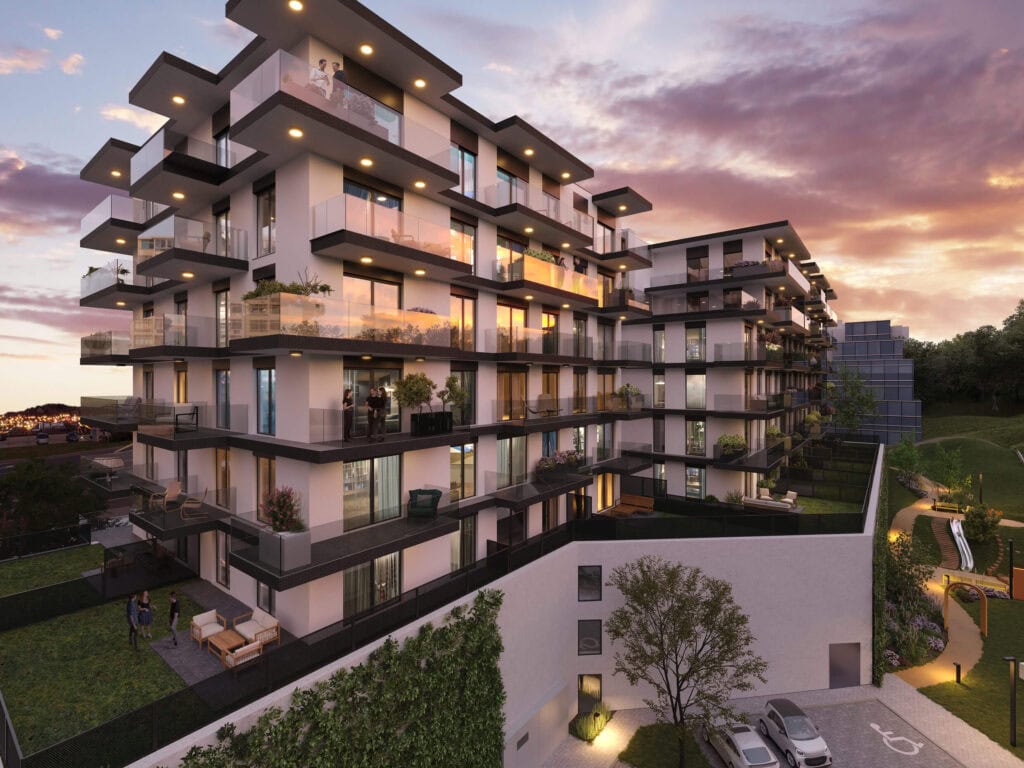 Moderní architektura v developerském projektu Vanguard Ahoj v Modřanech - 5